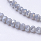 Electroplate Glass Beads Strands US-EGLA-R048-3mm-66-1