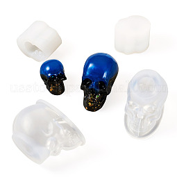 4Pcs 2 Styles Skull Decoration DIY Silicone Mold US-DIY-TA0011-38