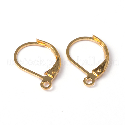 Brass Leverback Earring Findings US-EC223-G-1