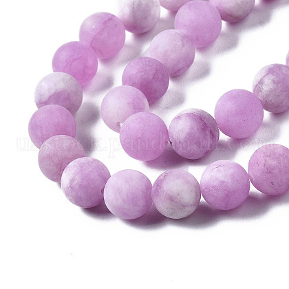 Natural White Jade Bead Strands&nbsp;US-X-G-R297-8mm-50-4