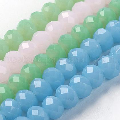 Glass Beads Strands US-GR8mmY-M-1