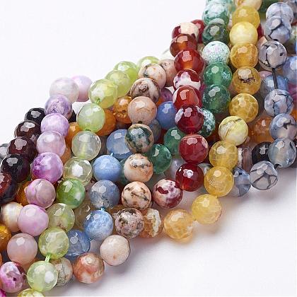 Natural Fire Crackle Agate Beads Strands US-G-D210-8mm-M2-1