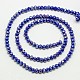 Electroplate Opaque Solid Color Crystal Glass Rondelle Beads Strands US-EGLA-F048A-07AB-2