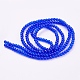 Spray Painted Crackle Glass Beads Strands US-CCG-Q001-4mm-14-2