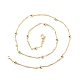 Brass Satellite Chains Necklace for Women US-NJEW-P265-35G-3