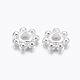 Tibetan Style Alloy Daisy Spacer Beads US-LF0991Y-S-2