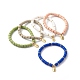 Handmade Polymer Clay Beads  Stretch Bracelets US-BJEW-JB06551-1
