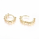 Brass Huggie Hoop Earrings US-EJEW-G275-03G-3