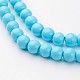 Pearlized Glass Round Beads Strand US-HY-8D-B60-2