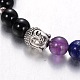 Stretch Buddhist Jewelry Multi-Color Gemstone Chakra Bracelets US-BJEW-JB01687-3