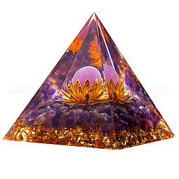 Amethyst Crystal Pyramid Decorations US-JX073A