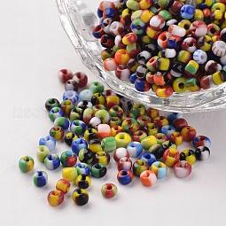 8/0 Opaque Colours Seep Glass Beads US-SEED-M007-M