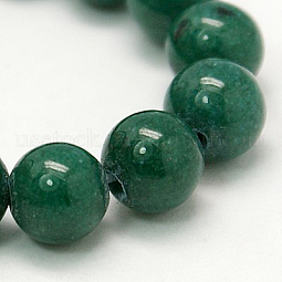 Natural Mashan Jade Round Beads Strands US-G-D263-10mm-XS26