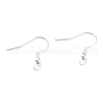 304 Stainless Steel Earring Hooks US-X-STAS-T031-17S-1