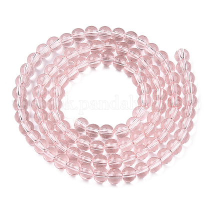 Transparent Glass Beads Strands&nbsp;US-GLAA-T032-T4mm-10-3