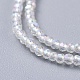 Electroplate Glass Beads Strands US-EGLA-F149-AB-01-3