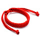 Adjustable Waxed Cord Braided Bracelets US-BJEW-E304-15-6