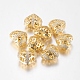 Brass Cubic Zirconia Beads US-ZIRC-F004-31G-1