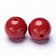 Round Bubblegum Chunky Acrylic Beads US-PAB709Y-9-2