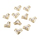 Brass Micro Pave Clear Cubic Zirconia Links Connectors US-ZIRC-A020-23G-2