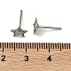 Tarnish Resistant Earring Cabochon Settings 304 Stainless Steel Ear Studs Blank Settings&nbsp;US-STAS-Q170-10-3