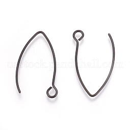 304 Stainless Steel Earring Hooks US-STAS-L216-03A-B
