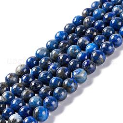Natural Lapis Lazuli Round Bead Strands US-G-E262-01-6mm