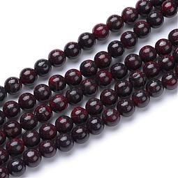 Natural Bloodstone Beads Strands US-G-R412-06-8mm