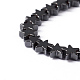 Black Christmas Star Non-Magnetic Synthetic Hematite Beads Strands US-X-G-D015-21-2