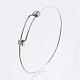 Adjustable 304 Stainless Steel Expandable Bangle Making US-BJEW-H510-01P-1
