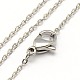 Trendy Unisex 304 Stainless Steel Cable Chain Necklaces US-NJEW-M047-B-01-1