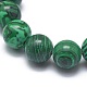 Synthetic Malachite(Dyed) Bead Stretch Bracelets US-BJEW-K212-B-031-3