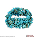 Natural Turquoise Chips Stretch Bracelets US-BJEW-BB16541-E-3