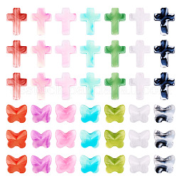 280Pcs 14 Styles Acrylic Beads US-OACR-TA0003-14