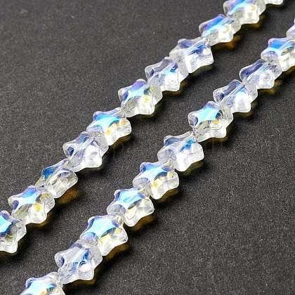 Transparent Glass Beads Strand US-GLAA-F112-02I-1