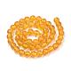 Synthetic Citrine Beads Strands US-G-S150-14-8mm-3