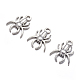 30PCS Antique Silver Spider Halloween Jewelry Tibetan Silver Alloy Pendants US-X-TIBEP-A101973-AS-LF-3