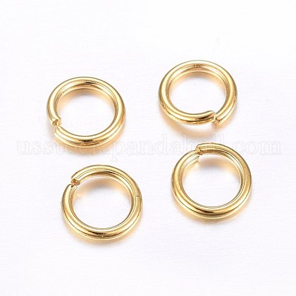 304 Stainless Steel Open Jump Rings US-STAS-O098-02G-01-1
