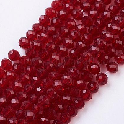 Transparent Glass Bead Strands US-GLAA-R029-4mm-02A-1