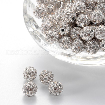 Pave Disco Ball Beads US-RB-H258-8MM-001-1