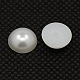 1 Box Garment Accessories White ABS Plastic Imitation Pearl Domed Cabochons US-SACR-MSMC002-03-4
