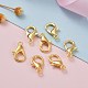 Zinc Alloy Jewelry Findings Golden Lobster Claw Clasps US-X-E105-G-7