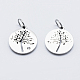 Eco-Friendly 316 Surgical Stainless Steel Micro Pave Cubic Zirconia Charms US-RB-I078-75P-NR-2