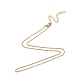 304 Stainless Steel Cable Chains Necklace for Men Women US-NJEW-N050-A03-G15-3