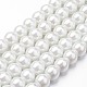 Eco-Friendly Dyed Glass Pearl Round Beads Strands US-HY-A008-8mm-RB001-1