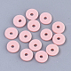 Flat Round Handmade Polymer Clay Bead Spacers US-CLAY-R067-3.0mm-18-2