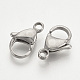 304 Stainless Steel Lobster Claw Clasps US-X-STAS-T029-15-2