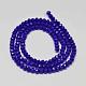 Opaque Solid Color Crystal Glass Rondelle Beads Strands US-EGLA-F045A-03-2