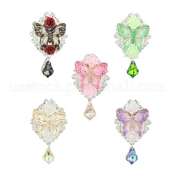 5Pcs 5 Colors Acrylic Beads US-OACR-CJ0002-37