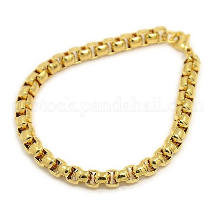 Trendy 304 Stainless Steel Venetian Chain Bracelets US-STAS-A028-B029G-1